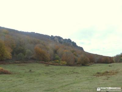 Hayedos Rioja Alavesa-Sierra de Toloño;ruta cola caballo cañon de rio lobos en bici senderismo rio m